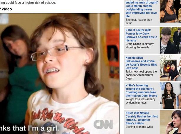 11-letni chłopiec chce zmienić swoją płeć