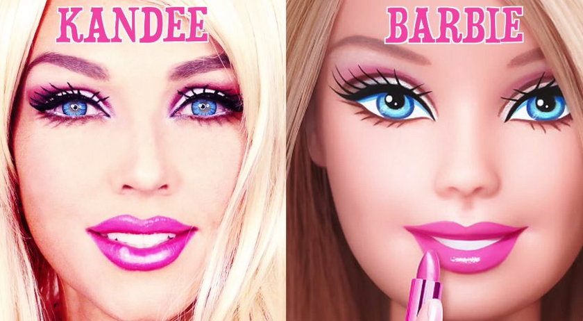YouTuberka zmienia się w Barbie w 90 sekund!