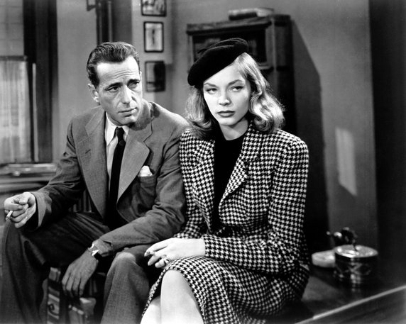 Humphrey Bogart i Lauren Bacall w filmie "Wielki sen" (1946)