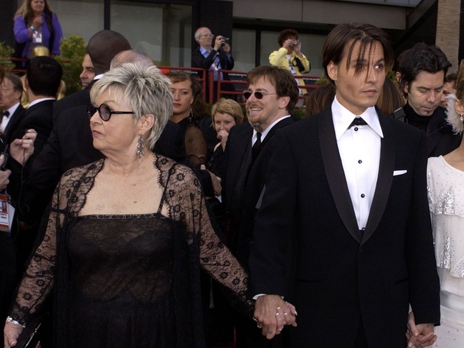 Johhny Depp ze swoją mamą Betty Sue