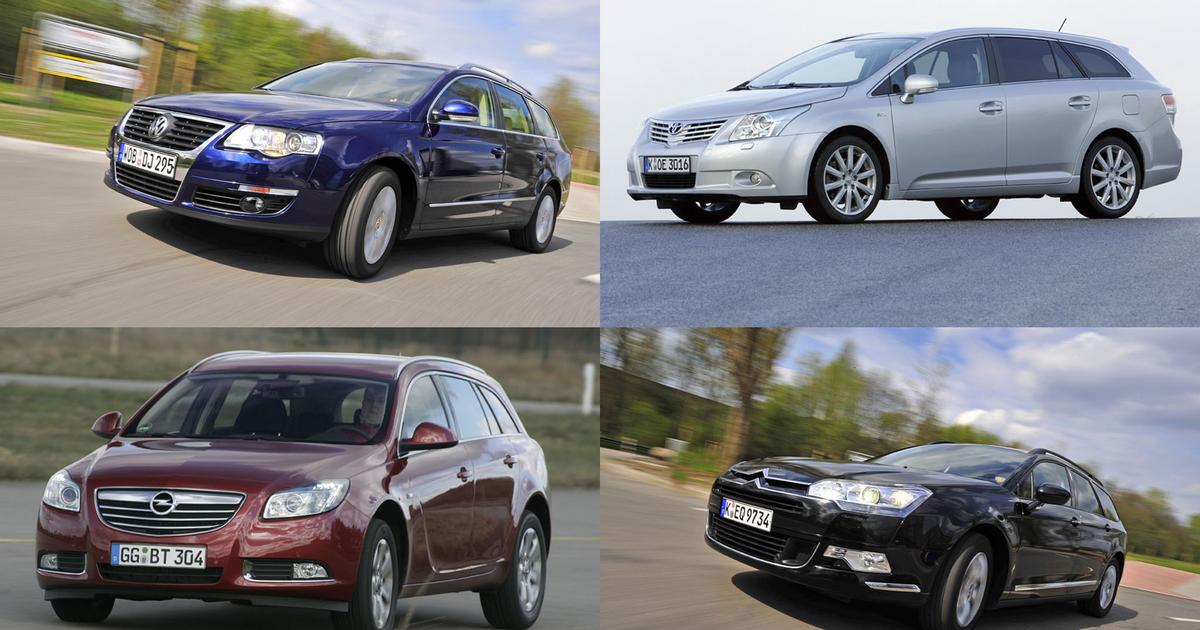 Toyota Avensis kontra Citroen C5, Volkswagen Passat i Opel