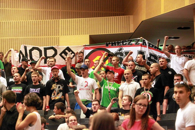 Narodowcy krzyczeli na wykładzie prof. Zygmunta Baumana. Interweniowała policja