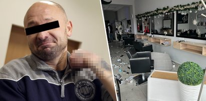 POZNAŃ. Prokuratura chce aresztu dla stalkera. Mamy mocne dowody, że to Tomasz B. zdemolował salon fryzjerski byłej partnerki