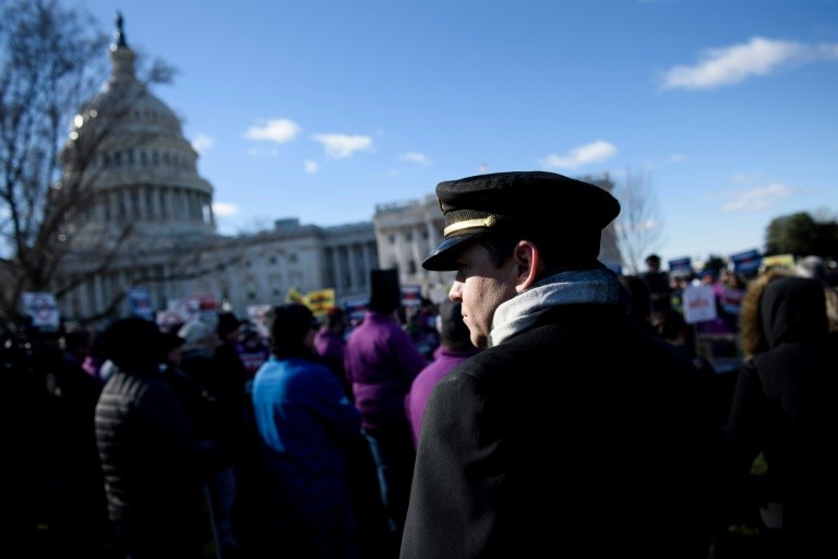 The TSA has seen a spike in the number of agents calling in sick since late December