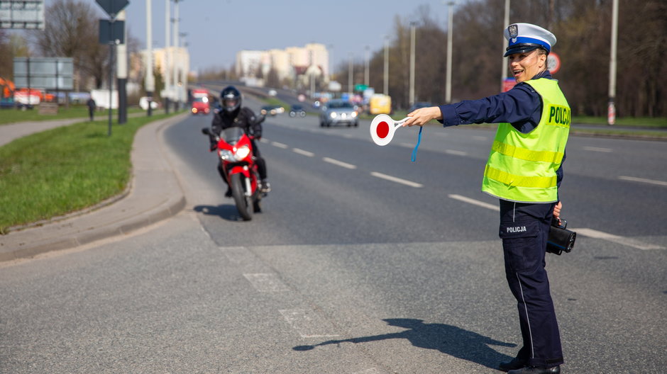 Bielscy policjanci przeprowadzili akcję "Motocykliści"