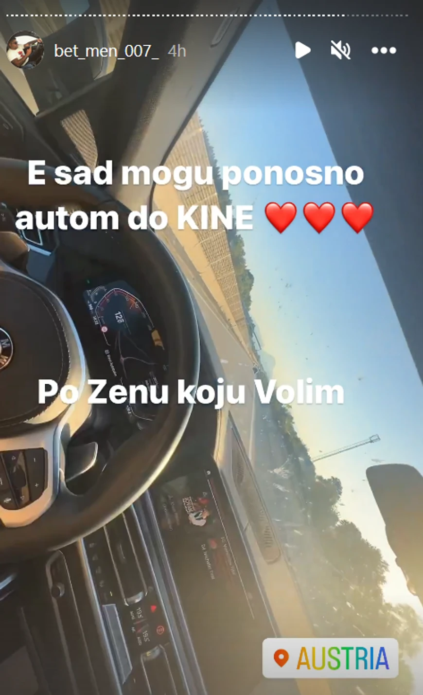 Stanija Dobrojević i Asmin Durdžić (Foto: Instagram/bet_men_007_)