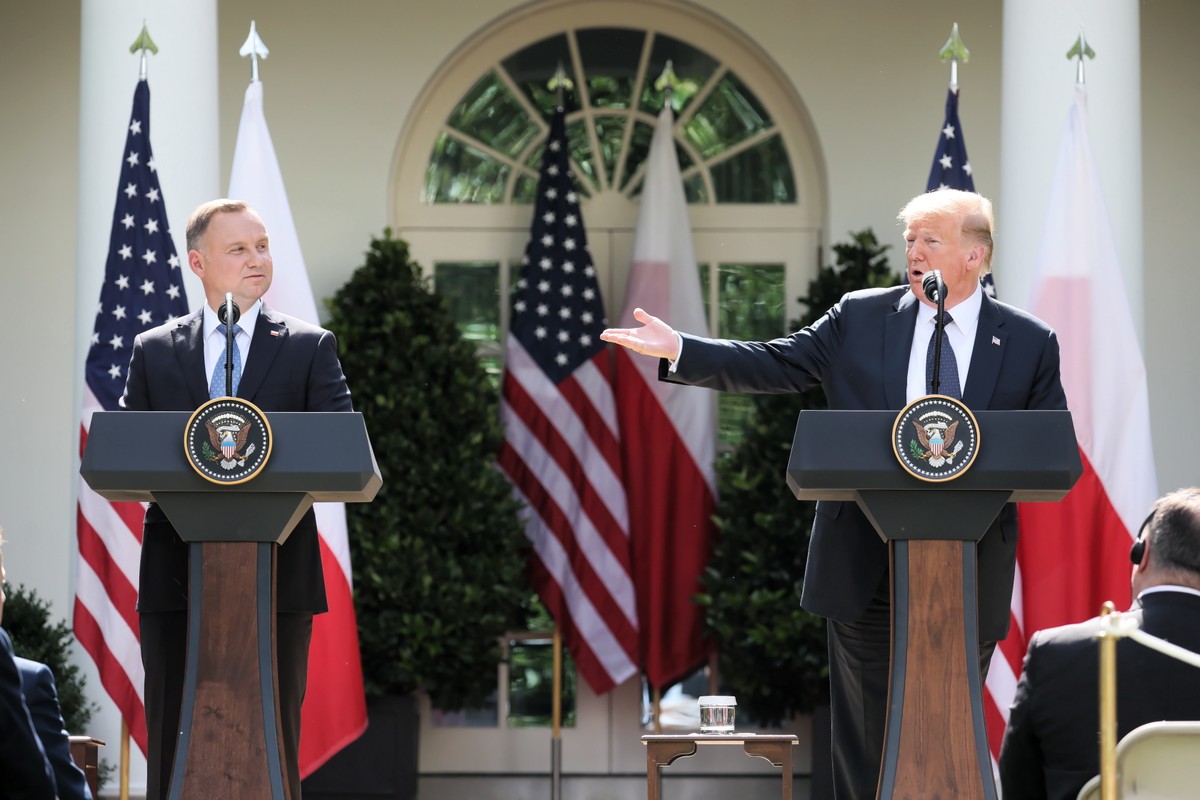 Andrzej Duda i Donald Trump