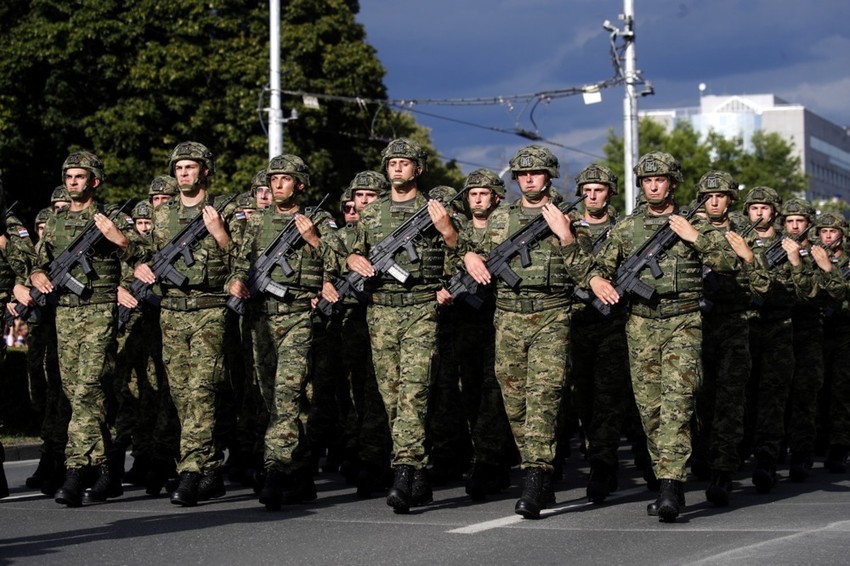 Hrvatska vojska na paradi u Zagrebu 31. jula 2025.