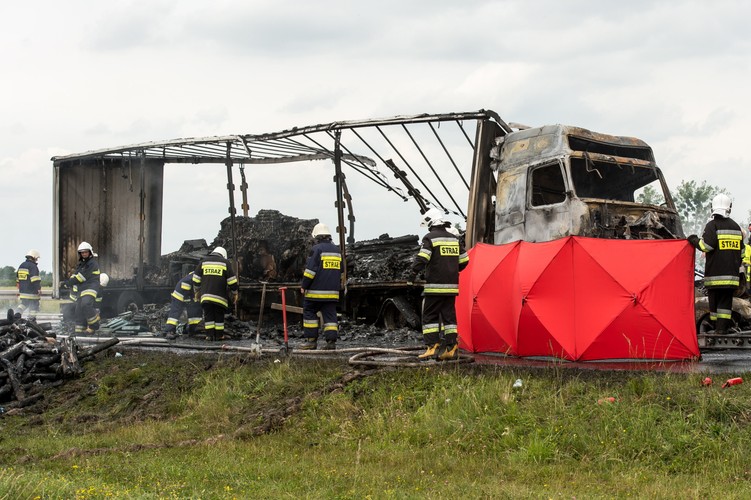 Karambol na autostradzie A4