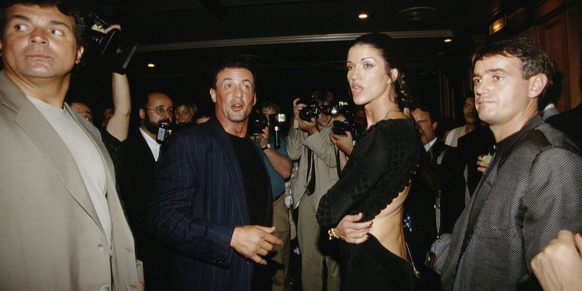 Janice Dickinson i Sylvester Stallone