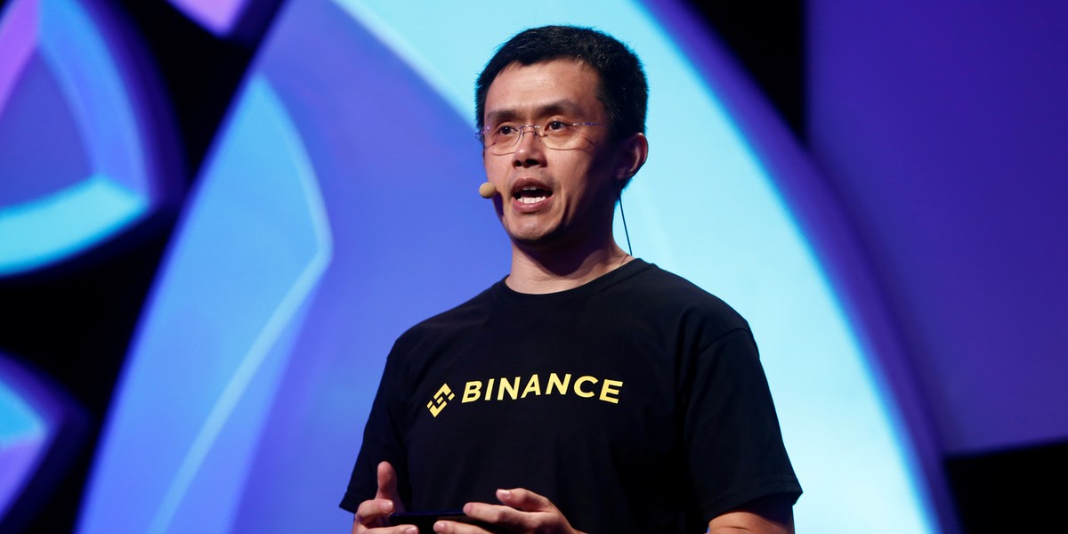 Na zdjęciu Changpeng Zhao, CEO giełdy kryptowalut Binance, z której hakerzy wykradli 40 mln dolarów w postaci bitcoinów