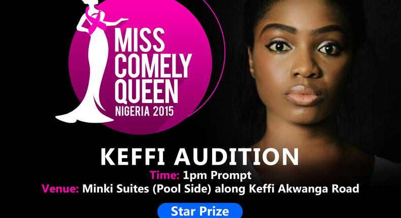 Miss Comely Queen Nigeria 2015 Keffi audition