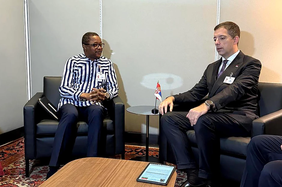 Đurić sa ministrom spoljnih poslova Burkine Faso