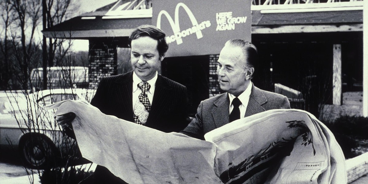 Fred Turner and Ray Kroc.