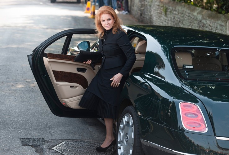 Księżna Sarah Ferguson na pogrzebie Peaches Geldof