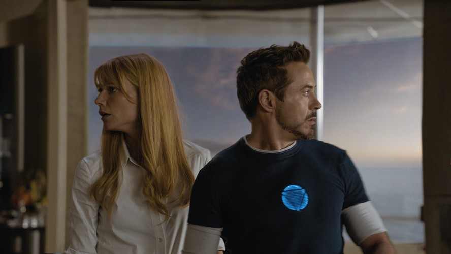 Robert Downey Jr. i Gwyneth Paltrow w filmie 'Iron Man 3'