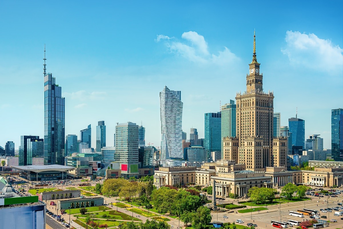 Panorama centrum Warszawy