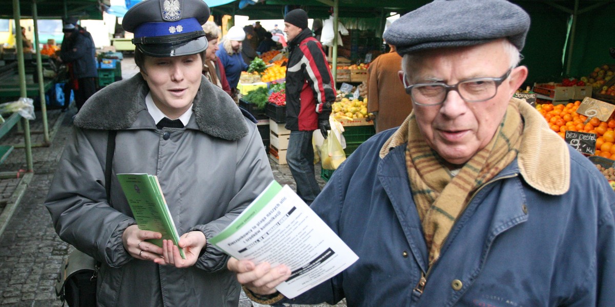 Poznan Policja przeciwko kieszonkowcom