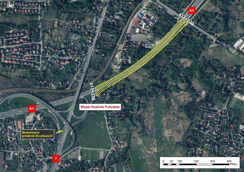 Planowane poszerzenie autostrady A4 