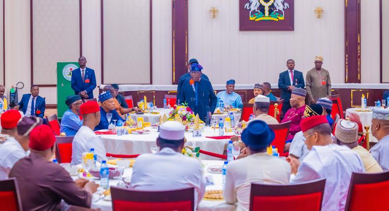 President Bola Tinubu hosted the leadership of the Senate to a dinner to break the Ramadan fast at the State House on Thursday in Abuja. [Premium Times]