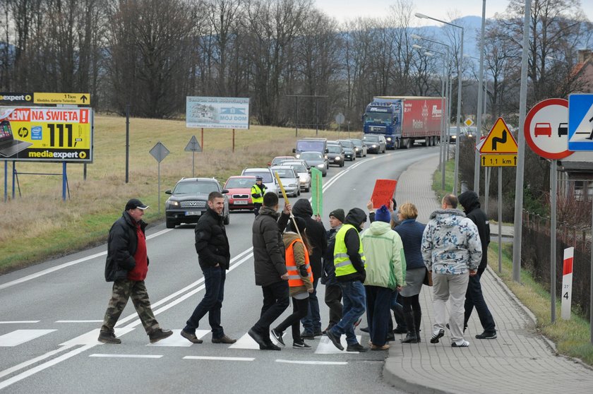 Protest w Polanicy Zdrój 