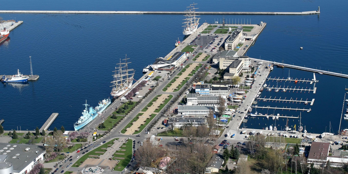 Gdynia port panorama turystyka