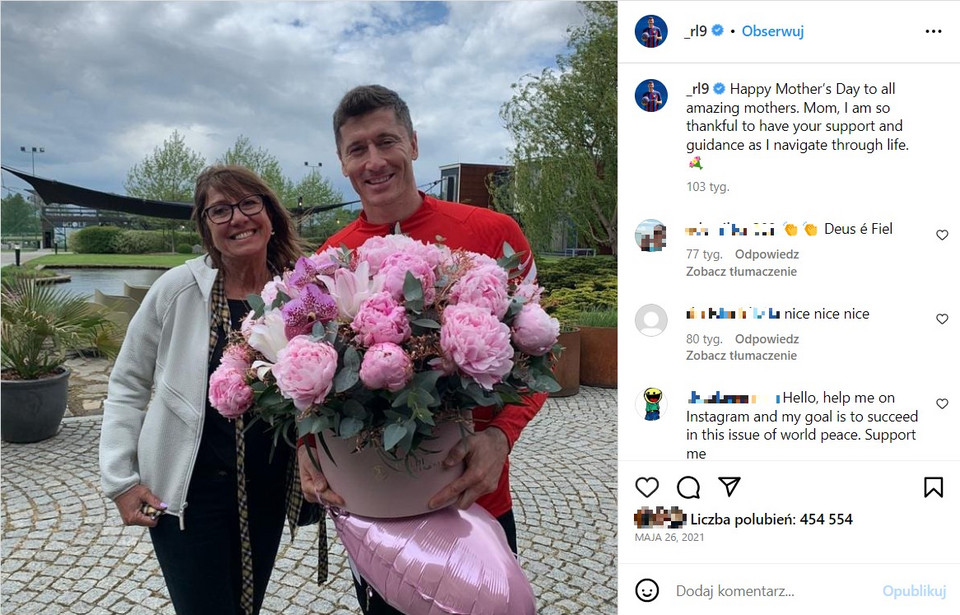 Robert Lewandowski i Iwona Lewandowska