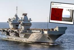 Ogromny lotniskowiec Royal Navy testuje broń. W akcji "zabójczy pomidor"