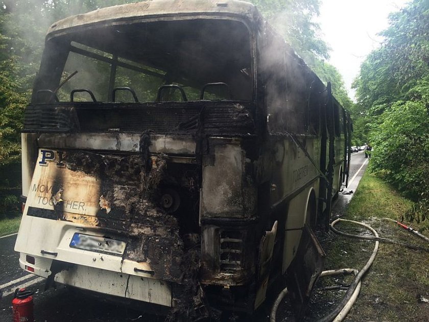 Zapalił się autobus