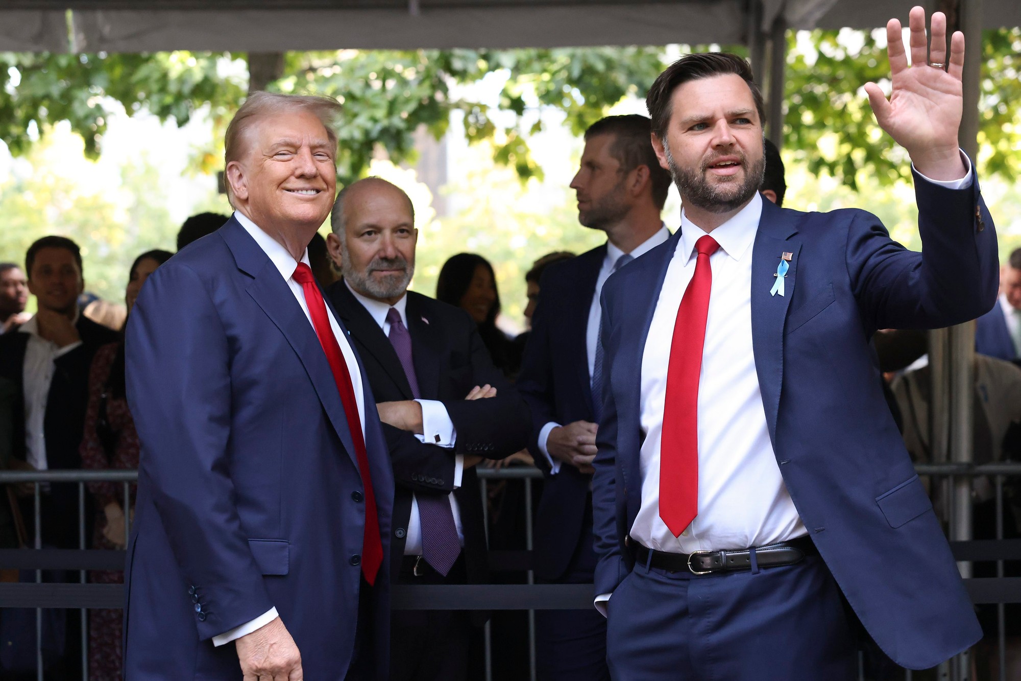 Donald Trump so svojim viceprezidentom JD Vanceom.