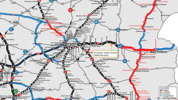 Autostrada A2: otwarcie odcinka Groszki – Siedlce Zachód