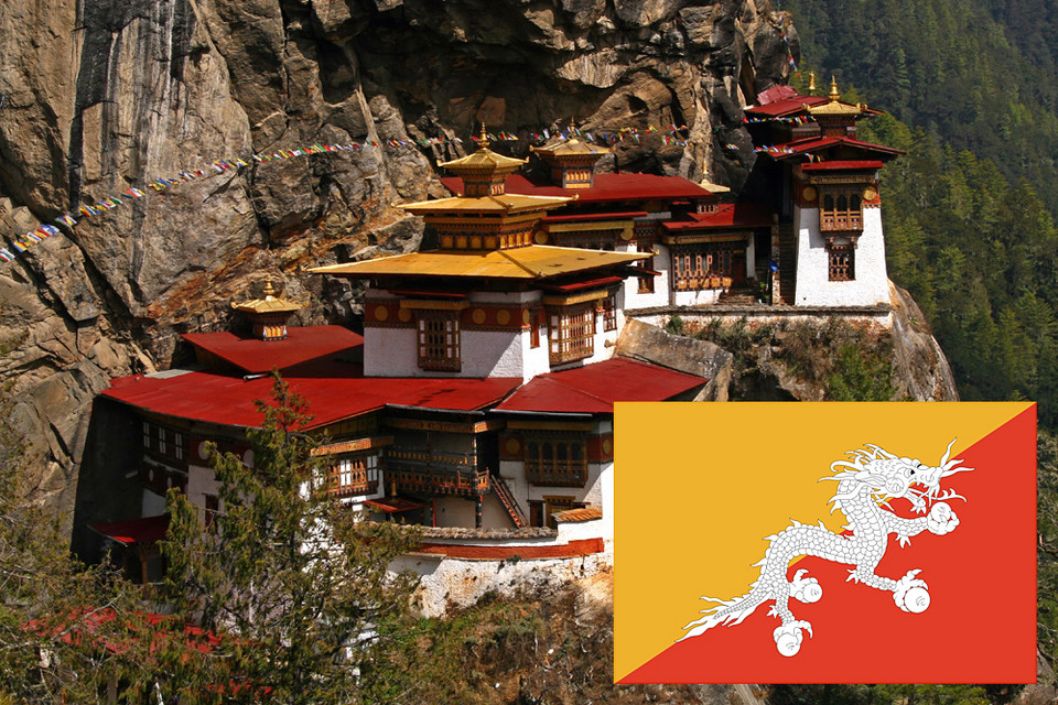 Bhutan - Najdziwniejsze flagi świata