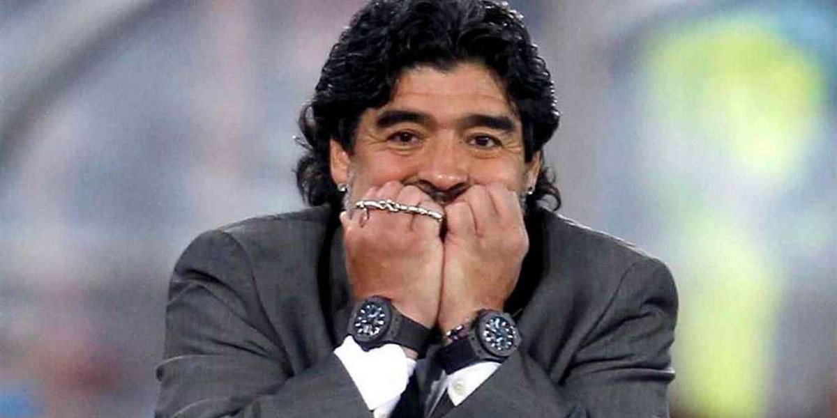 Maradona kocha zegarki