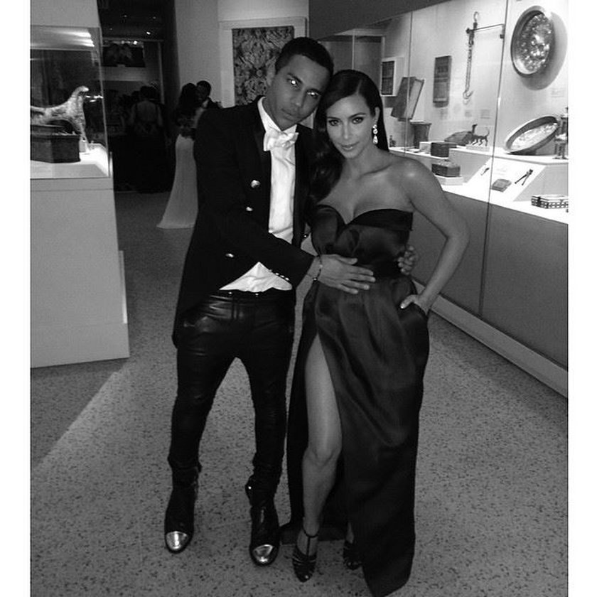 Kim Kardashian i Oliver Rousteing na gali Met