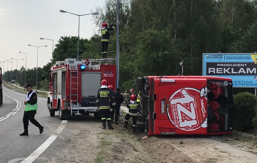 Wypadek Polskiego Busa na Podkarpaciu.