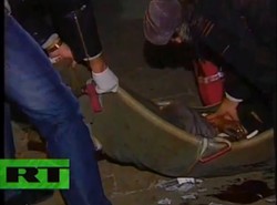 Tak płonął klub w Rosji