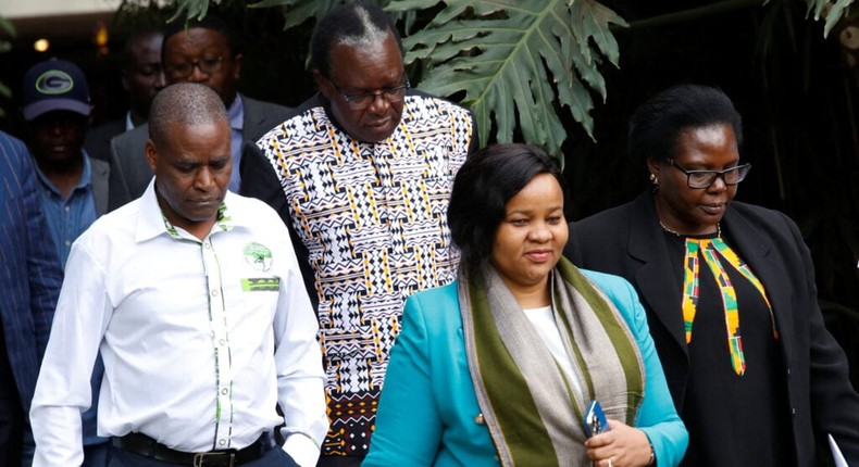 Juliana Cherera, Francis Wanderi, Irene Masit and Justus Nyang'aya,