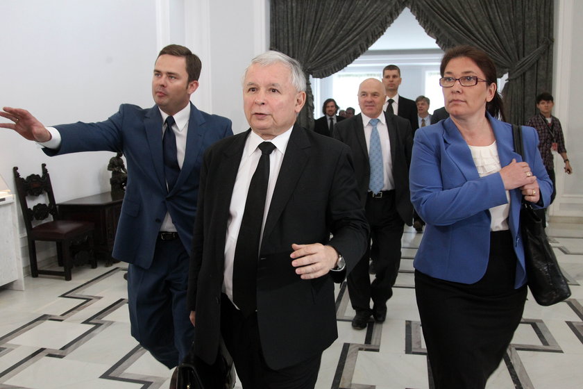 Jarosław Kaczyński na luzie
