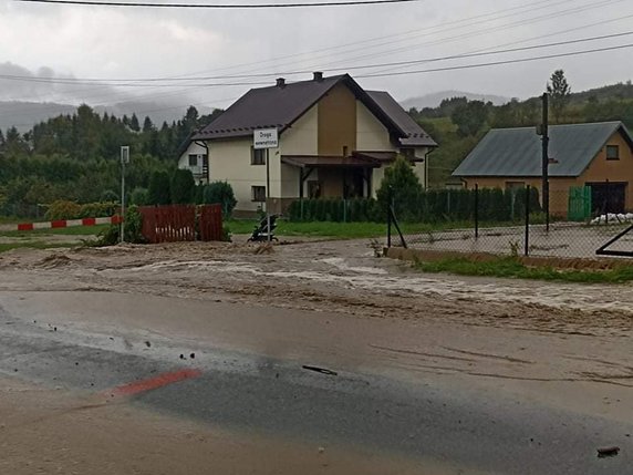 Kolejne podtopienia na Limanowszczyźnie