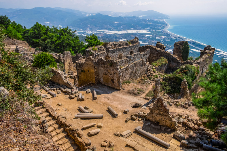 Ruiny w Syedra, Alanya, Turcja