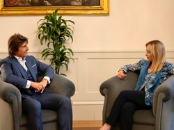 Spotkanie na szczycie: Tom Cruise u premierki Włoch [FOTO]