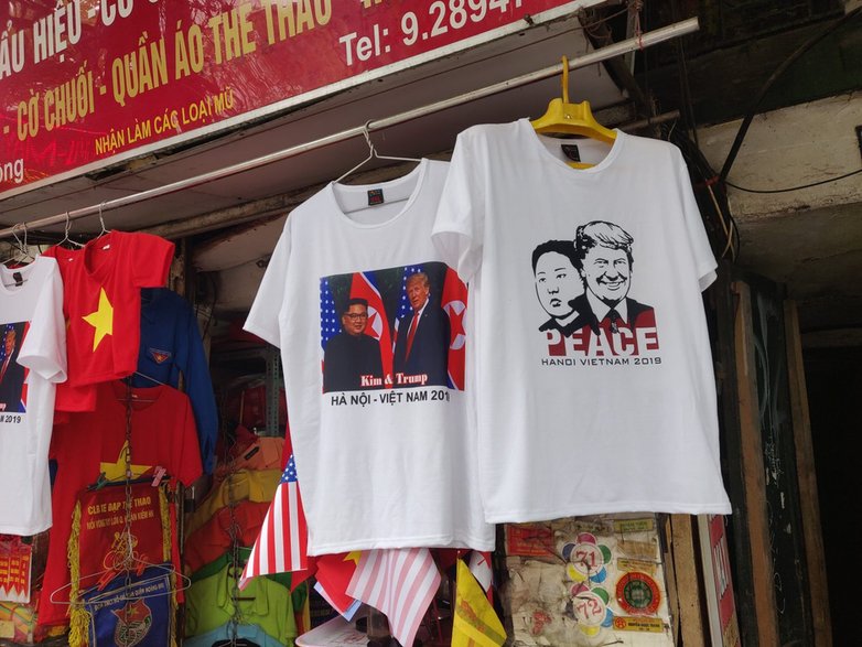 Hanoi podczas wizyty Trumpa.