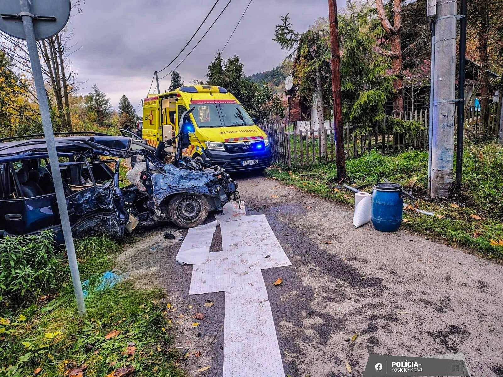 Dopravná nehoda v časti obce Margecany.