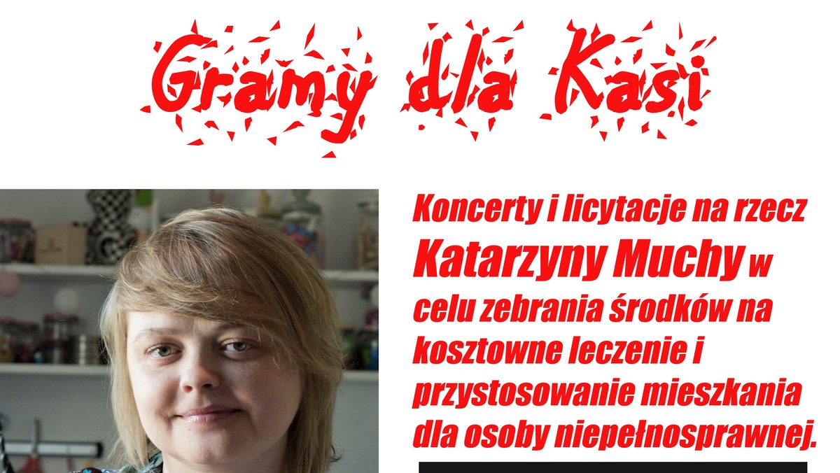 Black Pin i formacja KASIA SKIBA I JA wystąpią 28 września w Miejskim Centrum Kultury w koncercie charytatywnym dla tyszanki Katarzyny Muchy. Zebrane podczas imprezy pieniądze przeznaczone zostaną na kosztowne leczenie mieszkanki Tych oraz dostosowanie jej mieszkania do codziennych potrzeb. Podczas koncertu odbędzie się dodatkowo licytacja przedmiotów uzyskanych od darczyńców.