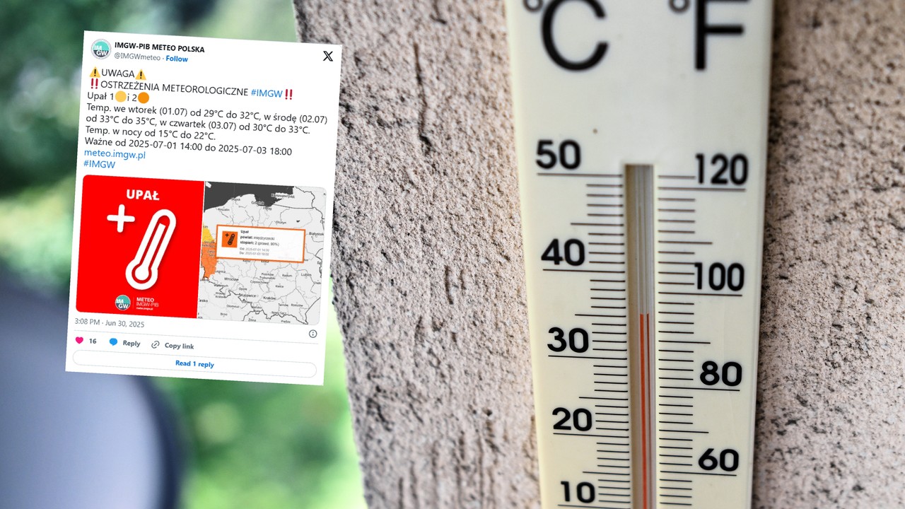 IMGW ostrzega przed silnym upałem. Wydano pomarańczowe alerty