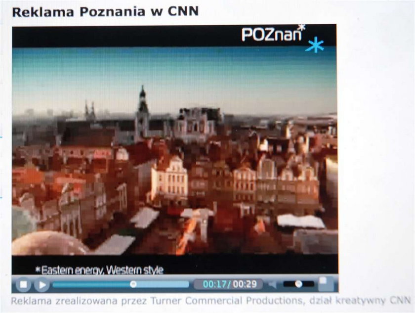 Poznań wyda milion na reklamę w CNN