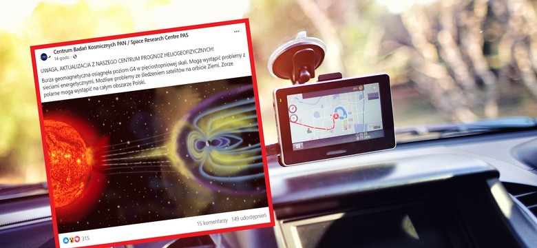 Problemy z GPS? Burza geomagnetyczna nad Polską ma poziom G4