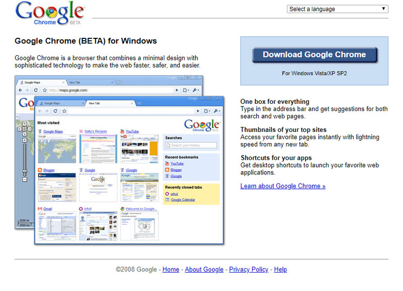 Google Chrome - 2008