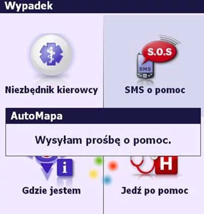 Funkcja In Case of Emergency w AutoMapie - szybka pomoc w nagłych wypadkach