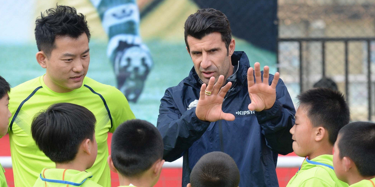 Luis Figo otworzył akademię piłkarską w Chinach